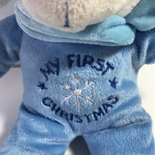 Dan Dee Collectors Choice My First Christmas Plush Bear Blue Baby Boy 1st 3