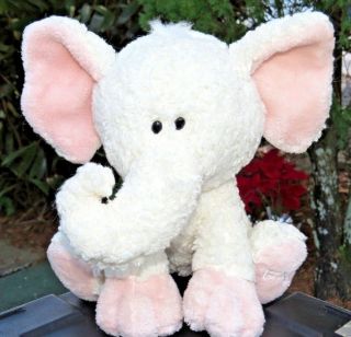Rare Out Of Production 2010 Fao Toys R Us Soft White Elephant Plush Beauty