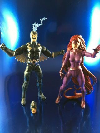 Marvel Legends Figure Loose Complete Walgreens Medusa,  Black Bolt Inhumans