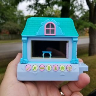 Rare Pixel Chix Special Edition Blue Victorian House Cottage Interactive 2005