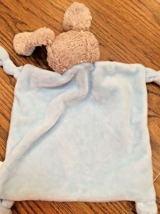 Dan Dee collectors choice - Blankie Blue Bunny Rabbit Lovey baby blanket,  rattle 4