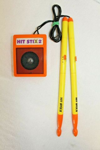 Vintage Hit Stix 2 Electronic Drum Drumsticks & Speaker Nasta 1989 Toy