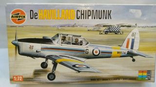 Vintage Airfix De Havilland Chipmunk Trainer Aircraft Model Kit Airplane Toy