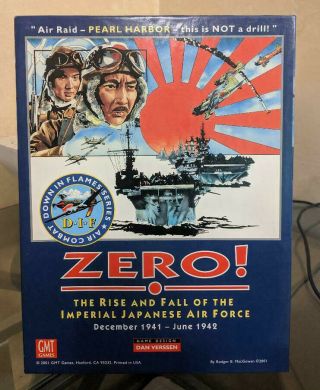 Zero The Rise And Fall Of The Imperial Japanese Air Force 1941 - 1942 Board Game