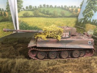 Monogram German Tiger 1 Tank Camo Painted Panzer Built 1/48