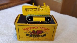 Matchbox Lesney Mb 8 Caterpillar Tractor Nm In C Box