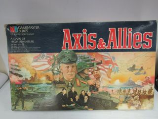 Axis And Allies Board Game Milton Bradley 2nd Edition 1986.  Complete 4660k