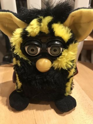 Furby Black And Yellow Bumble Bee 1999 70 - 800 Doesn 