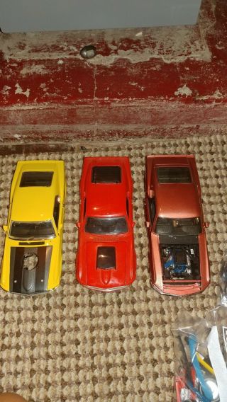 1/18 Ertl American Muscle 1969 Ford Mustang Mach 1,  2 1970 Boss 429 Plus Parts