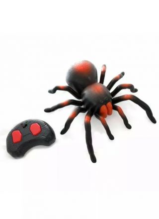 Remote Control Scary Creepy Soft Plush Spider Infrared Rc Tarantula Toy Kid Gift