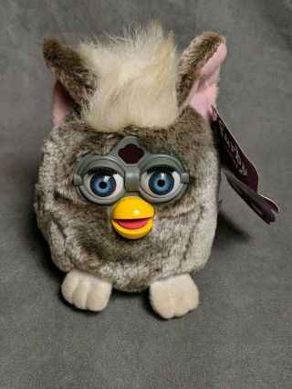 1999 Furby Buddies Owl Plush Bean Bag Plush Stuffed Toy Tiger Like Joke