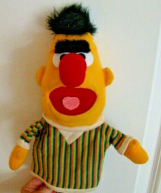 Sesame Street Bert Hand Puppet Applause Jim Henson Muppets Muppet 14058