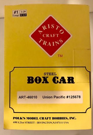 Aristo - craft ART - 46010 Union Pacific Steel Box Car 125678 3