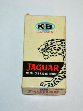Vintage K & B Aurora Jaguar Model Car Racing Motor Slot Cars Box Only