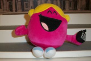 Little Miss Chatterbox Bean Hot Pink Plush 2009 Fisher Price 5.  5 " W/ Cell Phone