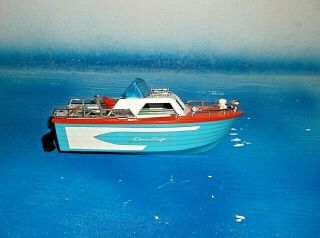 Vintage Chris Craft Battery Operated Boat Made In Japan Great