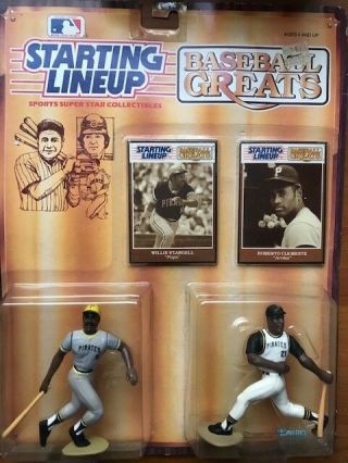 Roberto Clemente And Willie Stargell Pirates Greats 1989 Starting Line Up