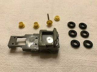 1960s Aurora Ho Scale T Jet Mack Truck Slot Car Body With Hubs And Six Tires.
