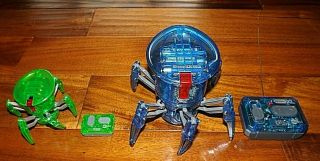 Hexbug Remote Control Blue Spider Xl Large & Green Small Spider Fast
