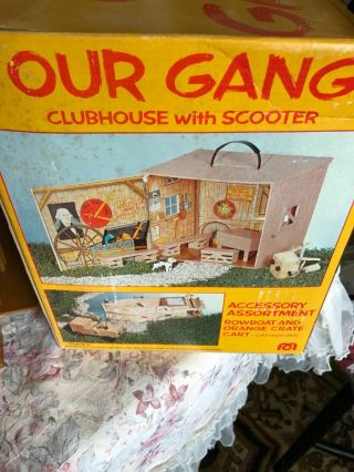 Vintage MEGO Little Rascals OUR GANG Clubhouse COMPLETE w/ BOX 6