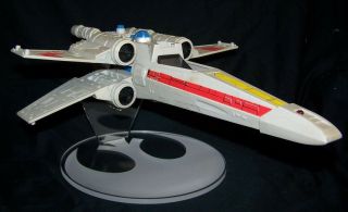 Acrylic Display Stand For Kenner Vintage & Hasbro Potf Star Wars X - Wing Fighter