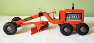 Early Structo Toys Caterpillar Road Grader Truck 50 