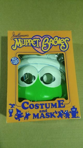 Vintage Rare Muppet Babies Baby Kermit Frog Halloween Costume Tot (2 - 3) Ben Cooper