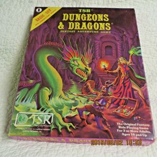 Dungeons & Dragons Basic Set 1980 Fantasy Adventure Game 1101