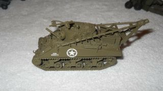 Roco Minitank - Wwii Us M4a2 Sherman Tank Retriver - Painted,  Decaled,  Weathered