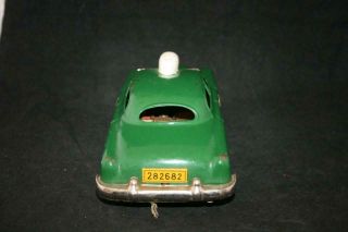 DICK TRACY 1940 ' S VINTAGE TIN POLICE CAR MADE BY LINEMAR TOYS JAPAN IN GOOD COND 5