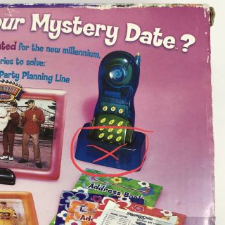 Mystery Date Electronic Talking Phone Game Hasbro Milton Bradley 2000 Complete 6