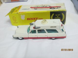 Dinky Toys 267 Cadillac Superior Rescuer Ambulance Missing Light