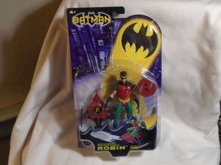 Battle Board Robin Action Figure Batman Comic Book Toy 2003 Mattel