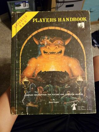 Ad&d Advanced Dungeons And Dragons Players Handbook 1st Edition 1978 Tsr