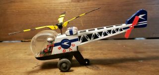 B.  O.  A.  C.  Helicopter - Vintage Friction Tin Toy - Japan Mfg.  - Drive Not