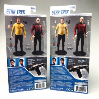 Star Trek Action Figures Captain Kirk & Picard Set McFarlane Toys 7 Inch NIB 7
