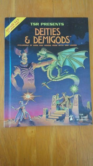 Deities And Demigods Ad&d 1st Edition 1980 3rd Printing,  128 Pages