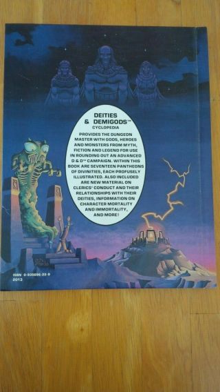 Deities and Demigods AD&D 1st Edition 1980 3rd printing,  128 pages 2