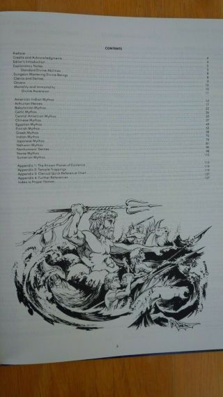 Deities and Demigods AD&D 1st Edition 1980 3rd printing,  128 pages 3
