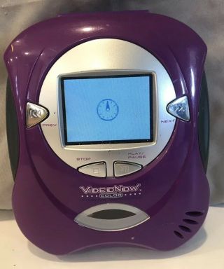 Video Now Color Personal Video Player Purple 2004 Hasbro Tested/works Videonow