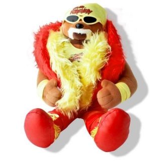 Hulk Hogan Plush Teddy Bear,  Stuffed Wwe Wrestling Wwf Wcw Nwo Hulkamania
