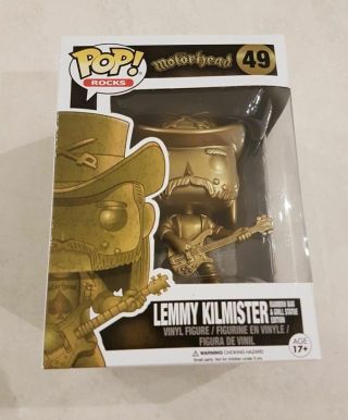 Motorhead: Lemmy Kilmister (gold) Exclusive Funko Pop Vinyl Figure Rare
