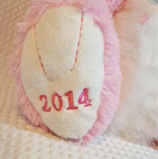 Dan Dee Collectors Choice Spring Plush Easter Bunny Rabbit 2014 Pink White 14 