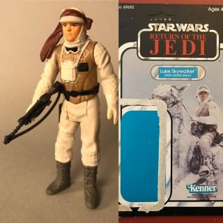 Star Wars Vintage Luke Skywalker Hoth Battle Gear Complete W/ Card 100