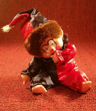 Corky Clown Monchhichi 8 " Plush Doll California Stuffed Toy