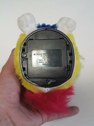 1999 Furby Babies Yellow Blue Pink Fur with Brown eyes Model 70 - 940 TIGER 5