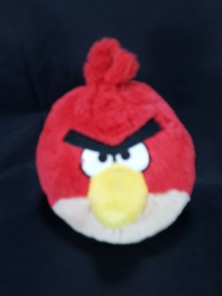 Angry Birds Plush Red Bird Toy Stuffed Animal 5 " Commonwealth No Sound