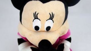 Minnie Mouse Plush Holding Figaro Cat from Pinocchio 2