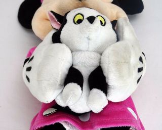 Minnie Mouse Plush Holding Figaro Cat from Pinocchio 3