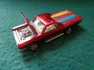 Vintage Usa Topper Johnny Lightning Redline Custom El Camino Diecast Car Red
